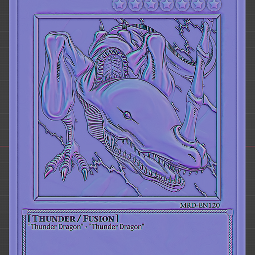Twin-Headed Thunder Dragon - yu-gi-oh!Free STL File for 3D  printingCults