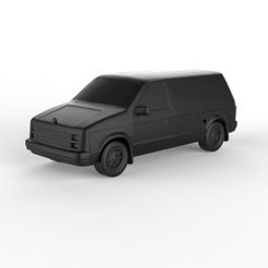 Dodge-Mini-Ram-Van-1984.jpg 3D file Dodge Mini Ram Van 1984 (PRE-SUPPORTED)・3D print design to download