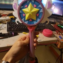 78952604_3378534768886187_6022203516666249216_n.jpg Star Butterfly Wand (LED Upgradable)