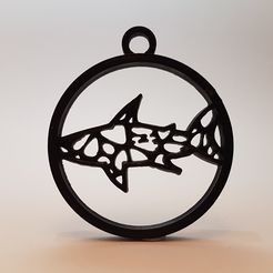 9.jpg Shark Voronoi Pendant