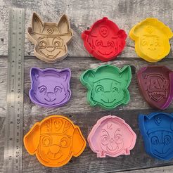 362348249_965020601462944_976526728750279738_n.jpg STL file Skye, Chase, Rubble, Rocky, Everest, Tracker, Zuma Cookie Cutters・3D printer model to download