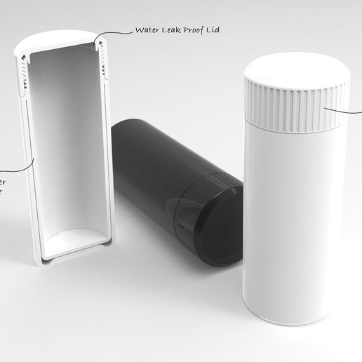 Sleek-Minimalistic-Water-Leak-Proof-and-Heat-Proof-Bottle.jpg Bouteille d'eau moderne imprimable en 3D avec couvercle sécurisé - Téléchargement du fichier STL