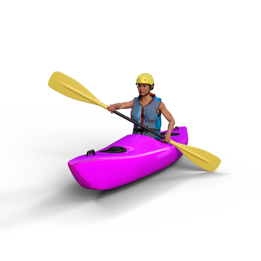 KAYAK WOMAN 2 3D model