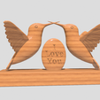 Shapr-Image-2024-01-06-154321.png Hummingbirds statue, I love you plaque, romantic stand decoration, love birds, love gift