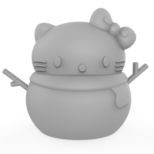 STL file Hello kitty Christmas Christmas 👋 ・3D printable model to ...