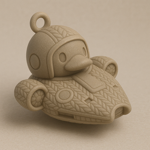 Keychain space Duck - free - test model 3D model