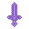 Espada_MC_e.stl Minecraft cookie cutter sword V2.0