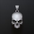 fws54efees213f564.jpg Skull Pendant 3D print model