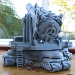 Space-Dwarf-Mammoth-Cannon-009b.jpg Free STL file Tofty's Space Dwarf Mammoth Cannon 28mm・Object to download and to 3D print