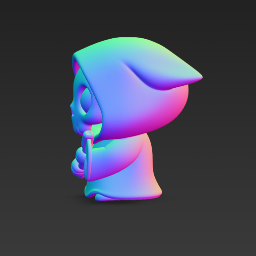 💀 Tiny Terrors - Classic - Grim Reaper・ STL File for 3D