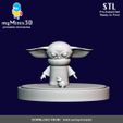 003_Robot_Model.jpg Cute Baby Yoda (Grogu) Miniature| 3D print models.