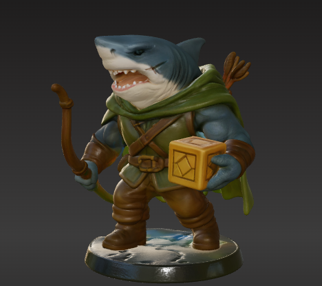 🦈 RPG PET - Shark Ranger・ STL File for 3D printing・Cults