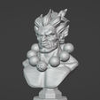 akuma.png Bust Akuma Street Fighter 3D print model