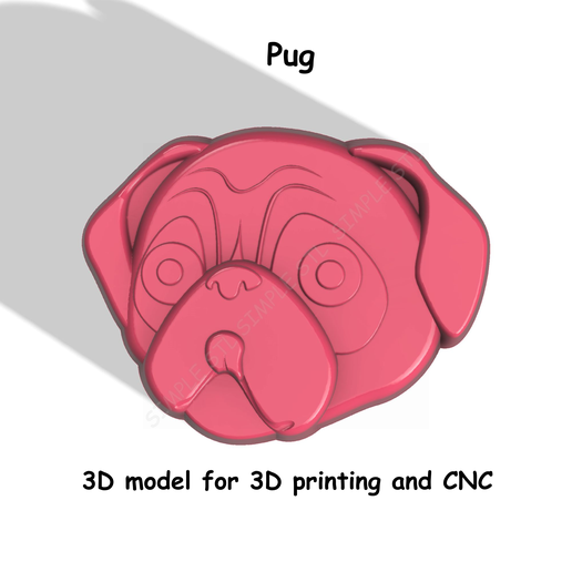 PUG-STL-FILE-1.png Fichier Stl chien