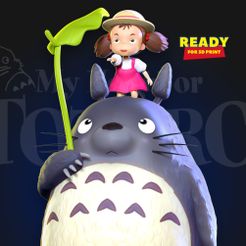 Totoro_Mei_thumbnail.jpg 3D file My Neighbor Totoro Fanart・3D printable design to download, nlsinh