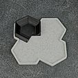 1000026170.jpg Chopstick Rest with Tray in Modern Minimalist Hexagonal Design