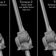 versions.jpg 3D PRINTABLE THUNDERCATS SWORD OF OMENS AND MUMM RA STAFF