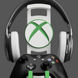 Controller-and-Headset-Stand-Xbox-01.png 19-in-1 Logo Bundle for Dual Controller and Headset Stand