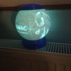 IMG_2570.jpg STL file lamp sphere lithophanie sonic・3D print design to download