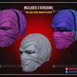 ERR SUT VOTES COS RCN a UTI TAR (Te @ 3DPRINTMODELSTORE Moon Knight Mask - Marvel Cosplay Helmet