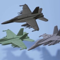 titolo1.jpg Fichier STL 1:200 F/A-18E/F Super Hornet et E/A-18G Growler・Modèle pour imprimante 3D à télécharger