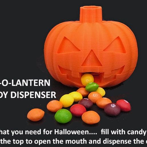 Jack-O-Lantern Candy Dispenser 3D model