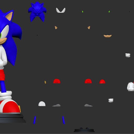 image.png Sonic Urban Vibes (Multiparts / 3MF)
