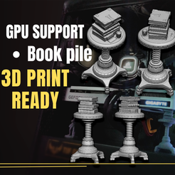 Thumb07.png GPU Support - Book Pile 3D print model