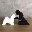 WhatsApp-Image-2023-01-06-at-19.47.09.jpeg Girl and her Maltese (straight hair) for 3D printer or laser cut