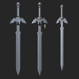 Screenshot-2024-01-17-105740.png ultimate Hyrule warrior set 3d files including: Sword, Sheet, Shield and decayed sword