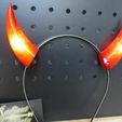 ledHorns.jpg Light Up Devil Horns Costume Headband, LED Power Cute Demon horn