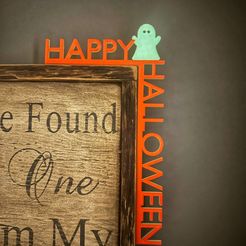 IMG_8268.jpg STL file Happy Halloween Door / Frame Decor・3D print design to download