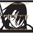 ITACHI.png NARUTO - ITACHI WALL ART DECORATION - ANIME 3D PRINTING AND LASER CUTTING