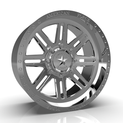 render.1892.png Fichier STL AMERICAN RACING CKH31 KNIGHT CC WHEEL・Objet imprimable en 3D à télécharger