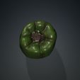 9.jpg GREEN PEPPER 3D MODEL - 3D PRINTING - OBJ - FBX - 3D PROJECT GREEN PEPPER VEGETABLE FOOD KITCHEN EAT