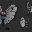 butterfree-cults-10.jpg Pokemon - Caterpie, Metapod and Butterfree with 2 poses (Pre Supported)