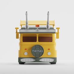front-tmnt.jpg 3D file Party Wagon・3D printer design to download, Project-Kid