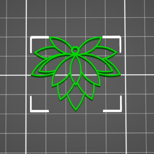 FILIGREE LEAVES PENDANT FOR NECKLACE, JEWELRY, EARRINGS, CHARM 3D model