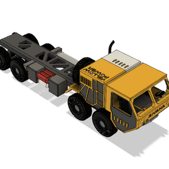 c63ddfab-bd89-4e1e-b308-635d8dafd999.png Free 3D file Yellow Military Truck Chassis・3D printable model to download