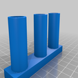 Pen-Holder-Tubes.png Free STL file UPDATED Einstein Postit Note, Pen, USB, SD, Micro-SD Holder (Modular Office Desk Organizer)・Object to download and to 3D print