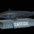 Catfish-statue-4.png fish wels catfish / Silurus glanis statue detailed texture for 3d printing