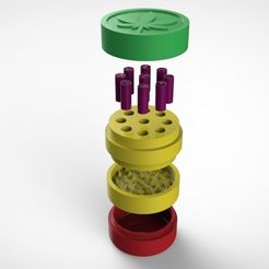 untitled.277.jpg STL file Weed grinder + save weed filters + box・3D printer design to download