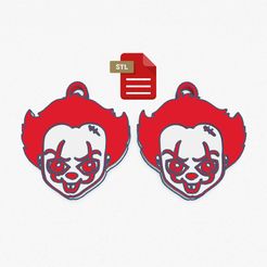278847617_684756606077004_2611430020860673767_n.jpg Archivo 3D Juego de pendientes o llaveros de payaso・Modelo para descargar y imprimir en 3D