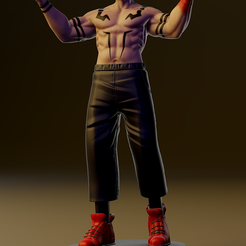 SUKUNA-INSTAGRAM-2.png STL file Sukuna ( 両りょう面めん宿すく儺) Jujutsu Kaisen・Template to download and 3D print