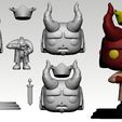 hellboyking.jpg HellBoy king PopFunko 3D print model