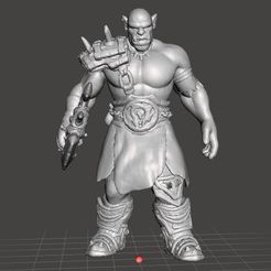 orcwarrioraxe1.jpg Free STL file ORC WARRIOR WITH AXE MINIATURE MODEL FANTASY GAMES DND AND RPG・3D printer design to download, 3DScanWorld