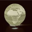 b1e684257d12f35ef8178c3bf9387705_preview_featured.jpeg Spherical Lithophane - Carte du monde 12cm remix 12cm