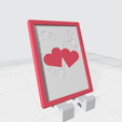 Ipad-Stand-photo-Frame-2-n-1-assebled01.png 2 in 1 Tablet Stand with Picture Frame 3D printing Files
