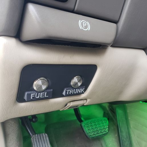 🚗 LS400 Fuel/Trunk switch panel・ STL File for 3D printing・Cults