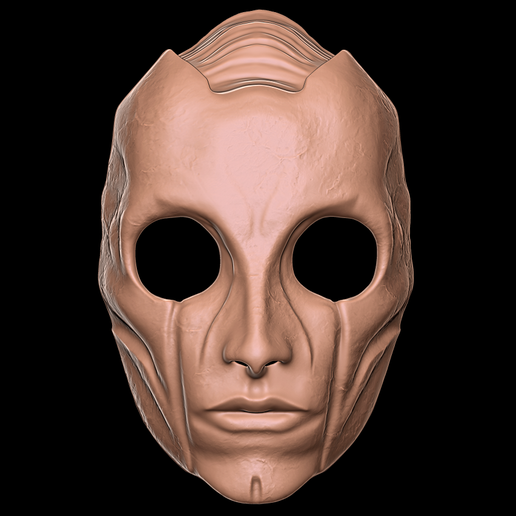 2b.png DARK ELF MASK - thor the dark world - fan art - 3d print model
